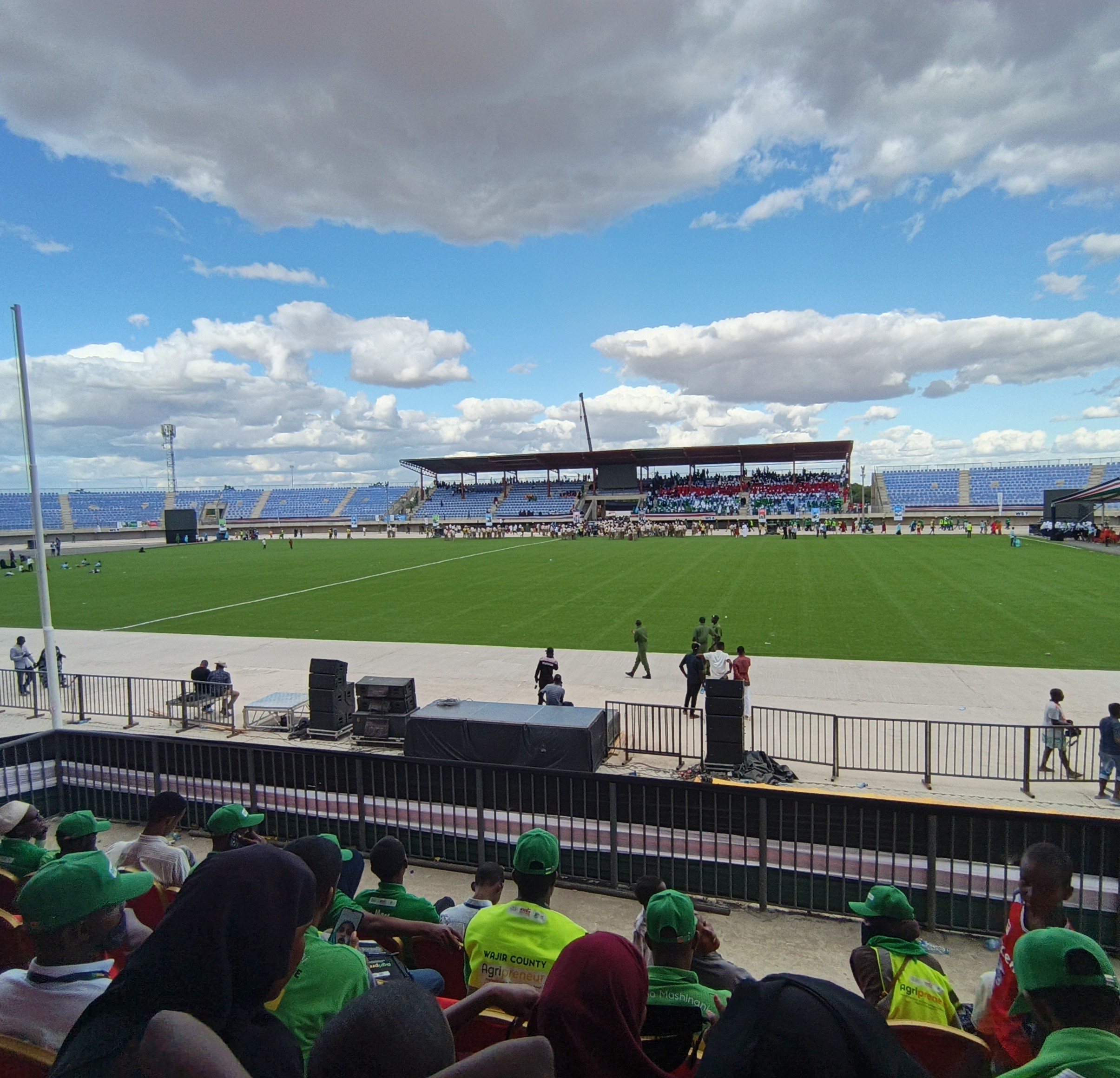 Wajir County Stadium where the Madaraka Day fete took place.
